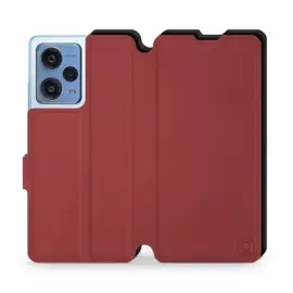 Phone Case Xiaomi Redmi Note 12 Pro 5G - Design Dark Red with Black