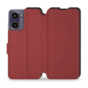 Phone Case Realme 10 - Design Dark Red with Black