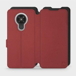 Phone Case Nokia 5.3 - Design Dark Red with Black