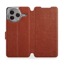 Hülle für Xiaomi POCO F7 Pro 5G - Farbe Brown&Orange