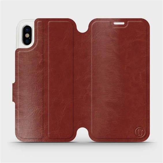Phone Case Apple iPhone X - Design Brown&Gray