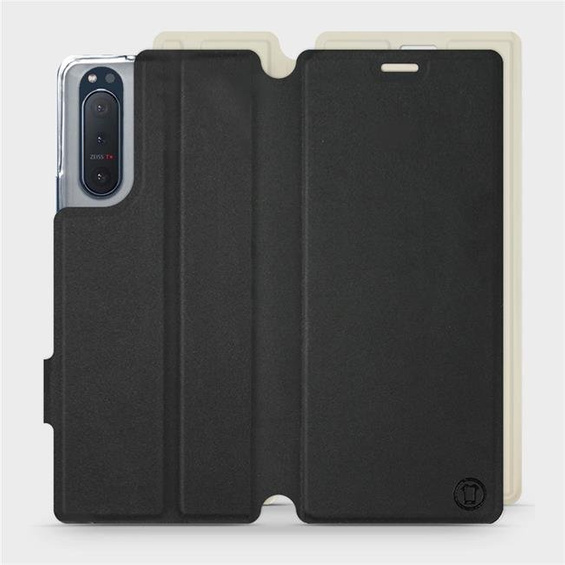 Phone Case Sony Xperia 5 II - Design Black with Platinum