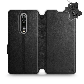 Phone Case Xiaomi Mi 9T - Design Black Leather