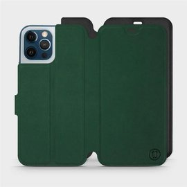Etui Soft Touch do Apple iPhone 12 Pro Max - wzór Miejska zieleń z czernią