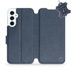 Phone Case Samsung Galaxy M34 5G - Design Blue Leather