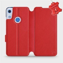 Phone Case Huawei Y6S - Design Red Leather