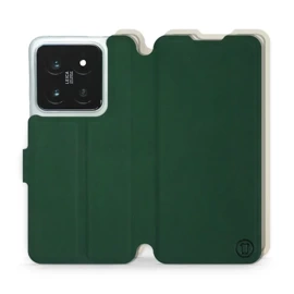 Phone Case Xiaomi 14 Pro - Design Green with Platinum