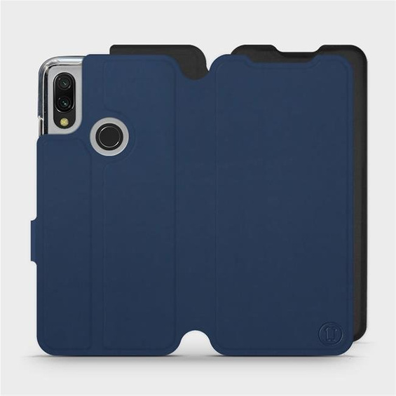 Etui Soft Touch do Xiaomi Redmi 7 - wzór Głęboki granat z czernią