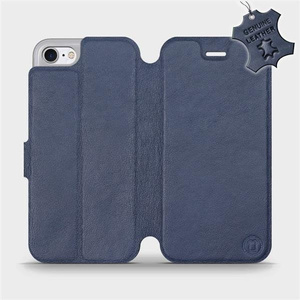 Phone Case Apple iPhone 8 - Design Blue Leather