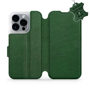 Phone Case Apple iPhone 14 Pro - Design Green Leather