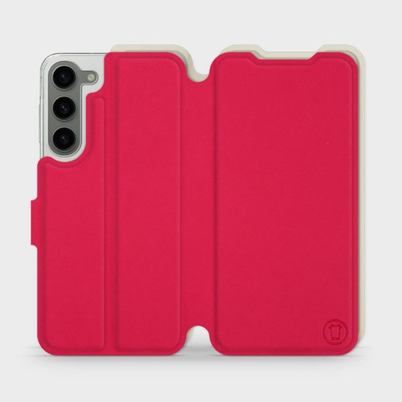 Hülle für Samsung Galaxy S23 Plus - Farbe Rot mit Platin