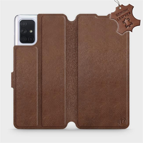 Hülle für Samsung Galaxy A71 - Farbe Brown Leather