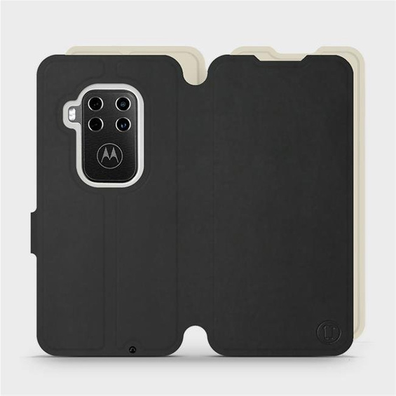 Phone Case Motorola One Zoom - Design Black with Platinum