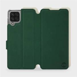 Phone Case Samsung Galaxy M22 - Design Green with Platinum