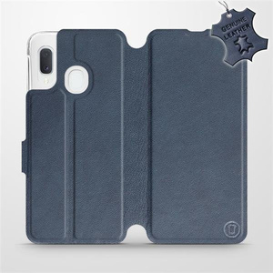 Phone Case Samsung Galaxy A20e - Design Blue Leather