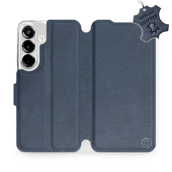 Phone Case Samsung Galaxy S25 - Design Blue Leather
