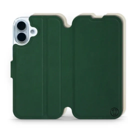 Etui Soft Touch do Apple iPhone 17 - wzór Miejska zieleń z platyną