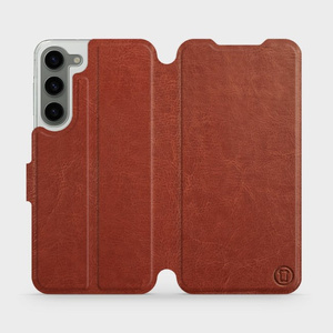 Phone Case Samsung Galaxy S23 Plus - Design Brown&Gray