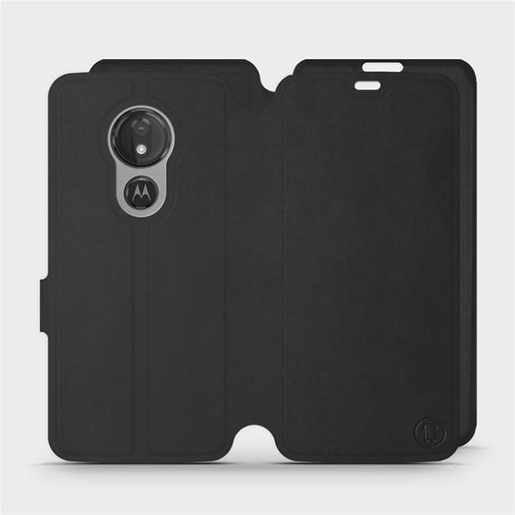 Etui Soft Touch do Motorola Moto G7 Power - wzór Satynowa czerń