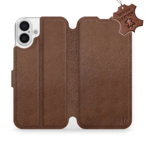 Phone Case Apple iPhone 16 Plus - Design Brown Leather