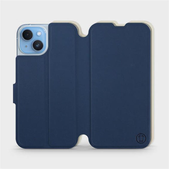 Phone Case Apple iPhone 14 - Design Navy with Platinum