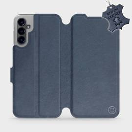 Phone Case Samsung Galaxy A14 4G - Design Blue Leather