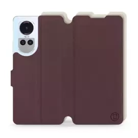 Phone Case OPPO Reno 10 5G - Design Burgundy with Platinum