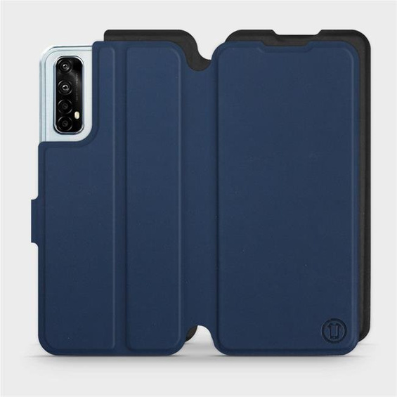 Etui Soft Touch do Realme 7 - wzór Głęboki granat z czernią