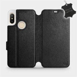 Hülle für Xiaomi Mi A2 Lite - Farbe Black Leather
