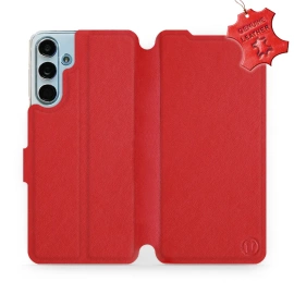 Hülle für Samsung Galaxy M55 5G - Farbe Red Leather