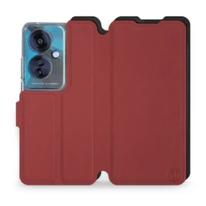 Etui Soft Touch do OPPO Reno 11F - wzór Zachodząca czerwień z czernią