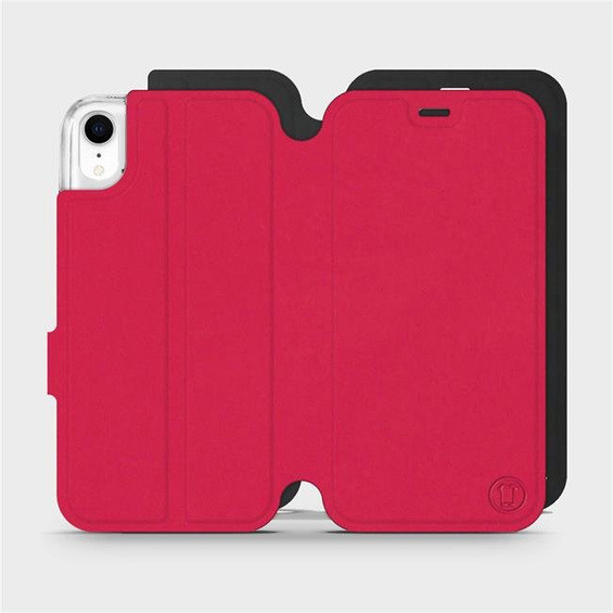 Hülle für Apple iPhone XR - Farbe Rot mit Schwarz