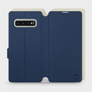 Phone Case Samsung Galaxy S10 Plus - Design Navy with Platinum