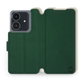 Phone Case Realme Note 60 - Design Green with Platinum