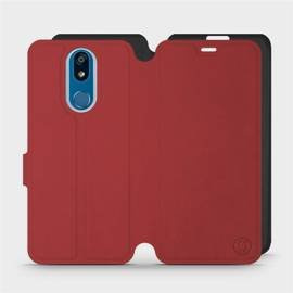 Phone Case LG K40 - Design Dark Red with Black