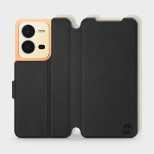 Phone Case Vivo X80 Lite - Design Black with Platinum