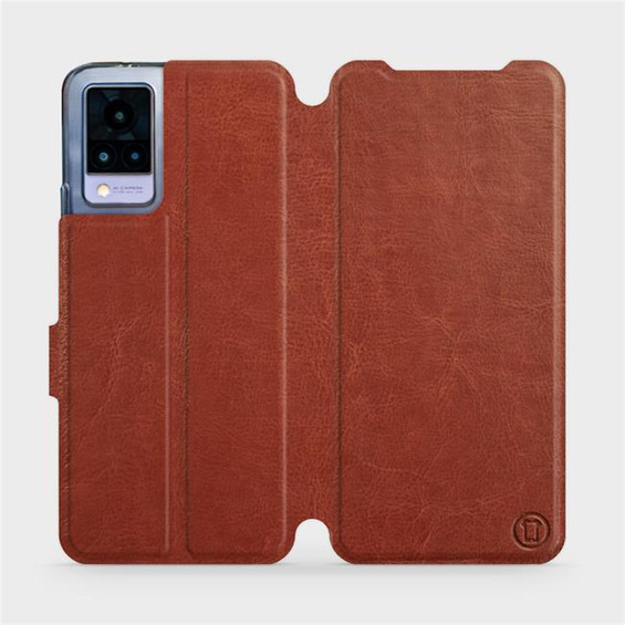 Etui do Vivo V21 5G - wzór Brown&Orange