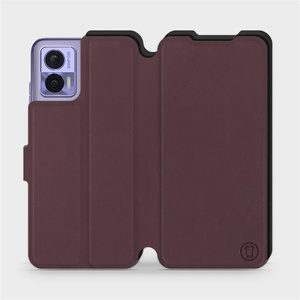 Phone Case Motorola Edge 30 Neo - Design Burgundy with Black