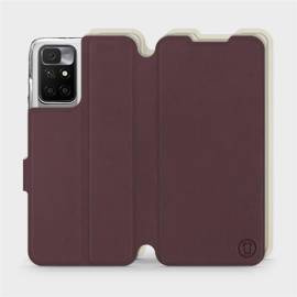 Phone Case Xiaomi Redmi 10 - Design Burgundy with Platinum