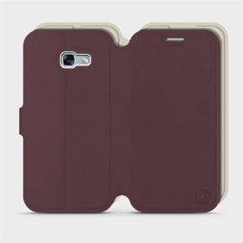 Phone Case Samsung Galaxy A5 2017 - Design Burgundy with Platinum