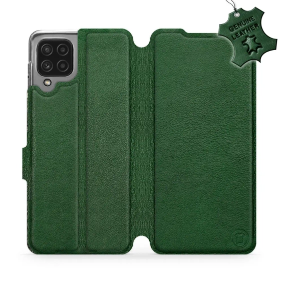 Hülle für Samsung Galaxy M22 - Farbe Green Leather