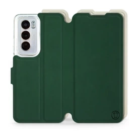 Phone Case OPPO Reno 12 Pro 5G - Design Green with Platinum