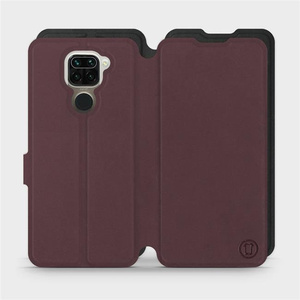 Phone Case Xiaomi Redmi Note 9 - Design Burgundy with Black
