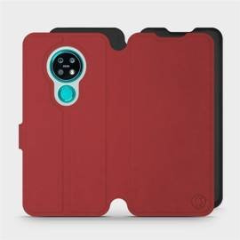 Phone Case Nokia 7.2 - Design Dark Red with Black