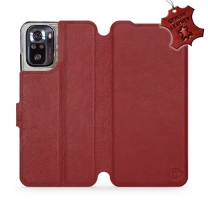 Hülle für Xiaomi POCO M5s - Farbe Dark Red Leather