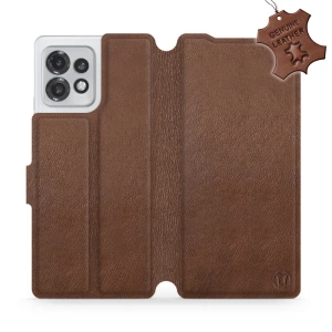 Phone Case Motorola Edge 40 Pro - Design Brown Leather