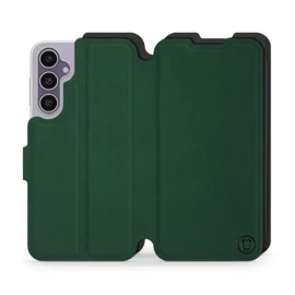 Etui Soft Touch do Samsung Galaxy S23 FE - wzór Miejska zieleń z czernią