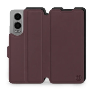 Hülle für OnePlus Nord CE 4 Lite - Farbe Burgund mit Schwarz