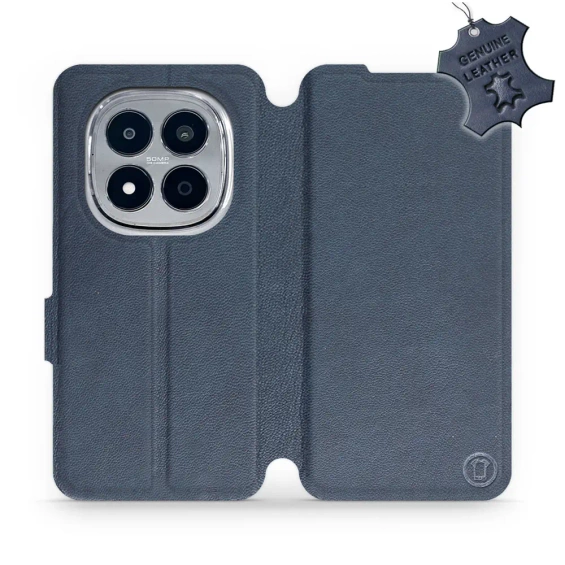 Phone Case Xiaomi Redmi Note 15 Pro Plus 5G - Design Blue Leather