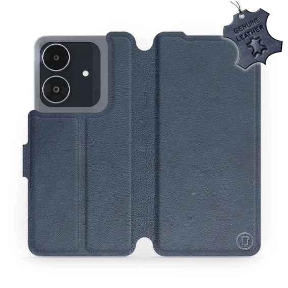 Phone Case Realme Note 60 - Design Blue Leather